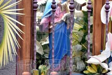 Telde pide la protección de María Auxiliadora con el rezo del 'Regina Coello' (Foto Francisco Javier Santana)